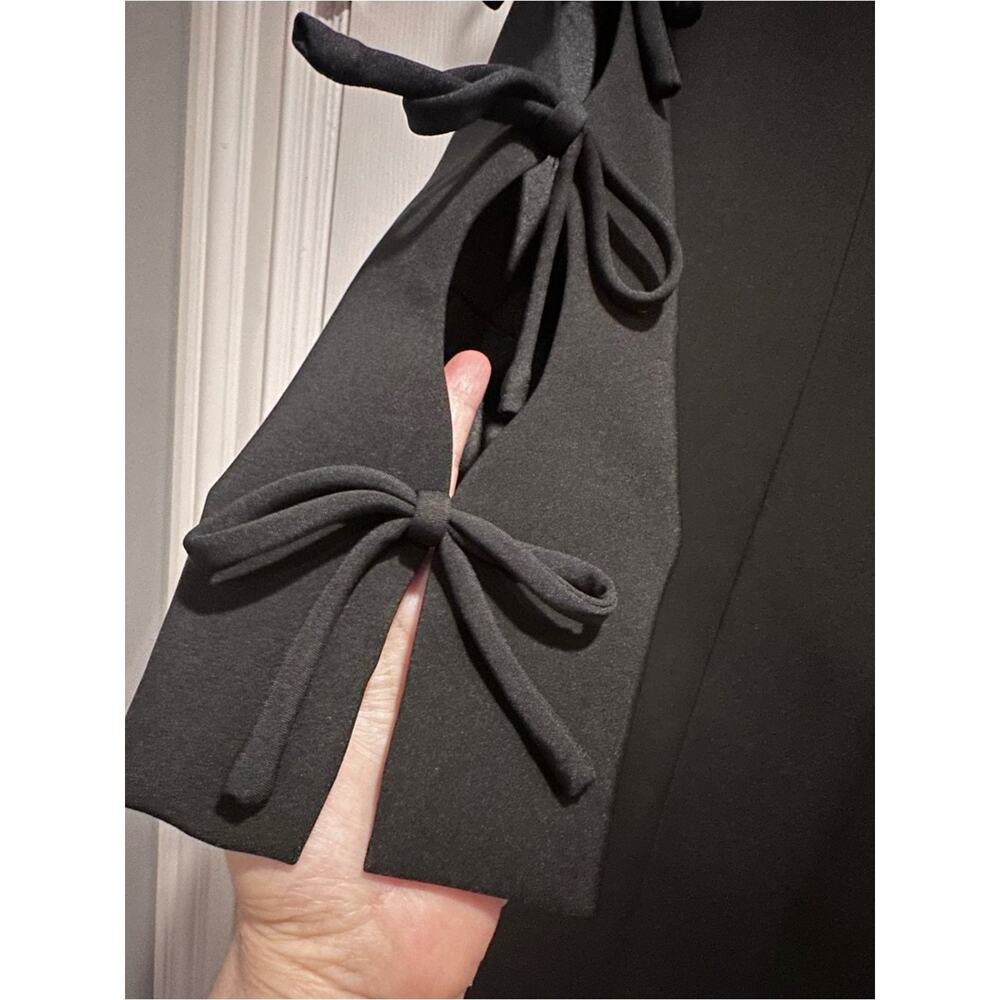 HYACINTH HOUSE Black Bow Sleeve Belinda Mini Dress NWT SMALL Tuckernuck Classic - Picture 6 of 16
